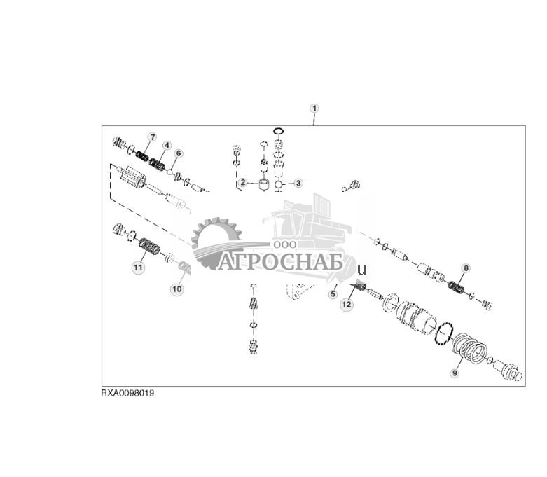 Комплект крепежных деталей тормозного клапана, ручного резервного - ST75297 333.jpg